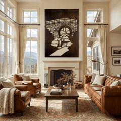 The Hot Springs - Metal Wall Art - Umber - Anthem Classic