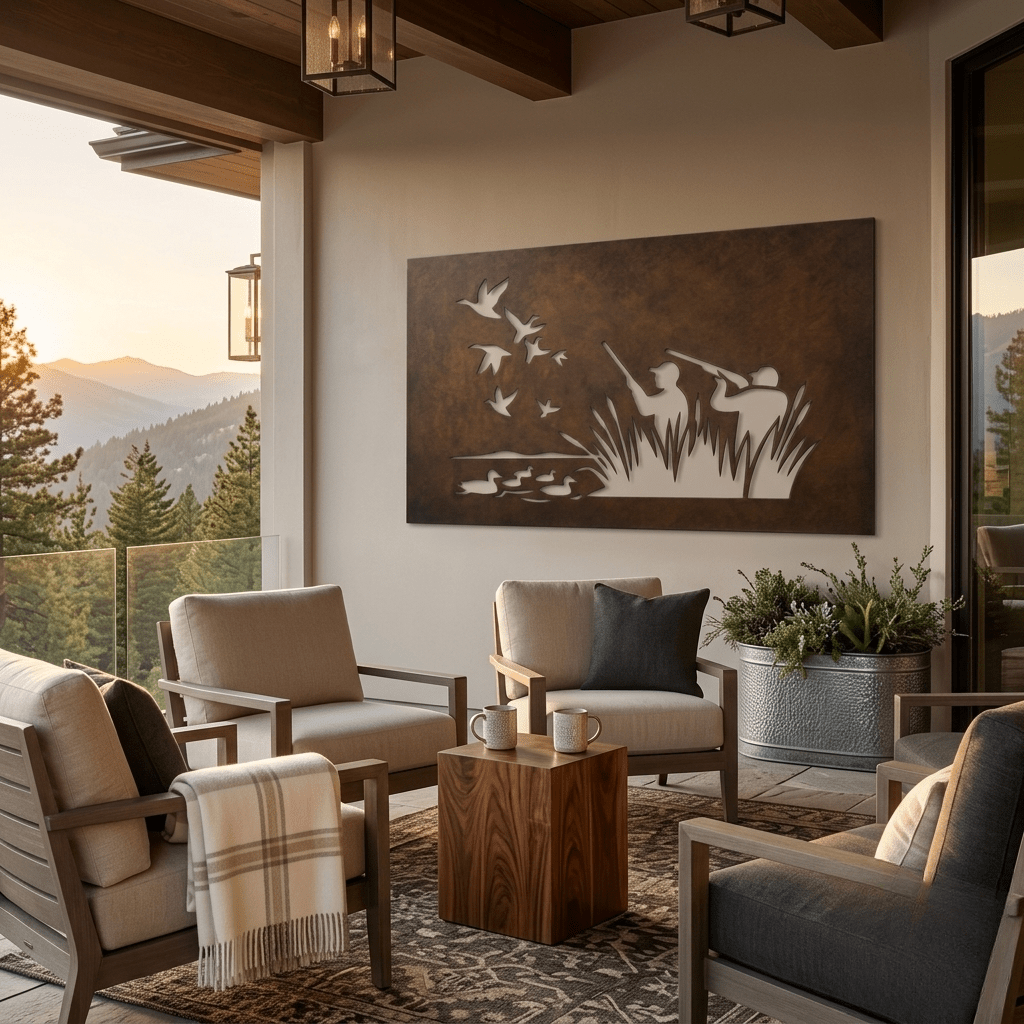 The Hunters - Metal Wall Art - Umber - Anthem Classic