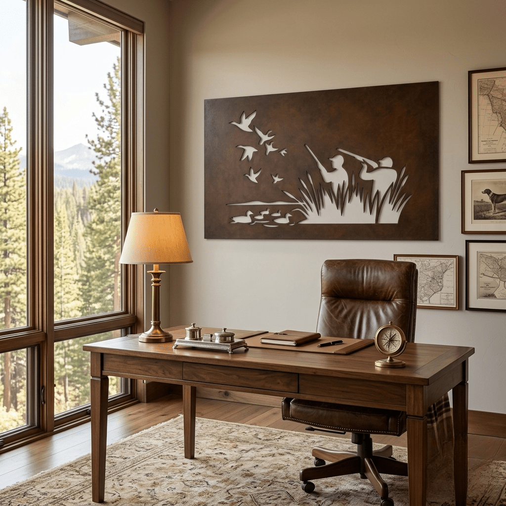 The Hunters - Metal Wall Art - Umber - Anthem Classic