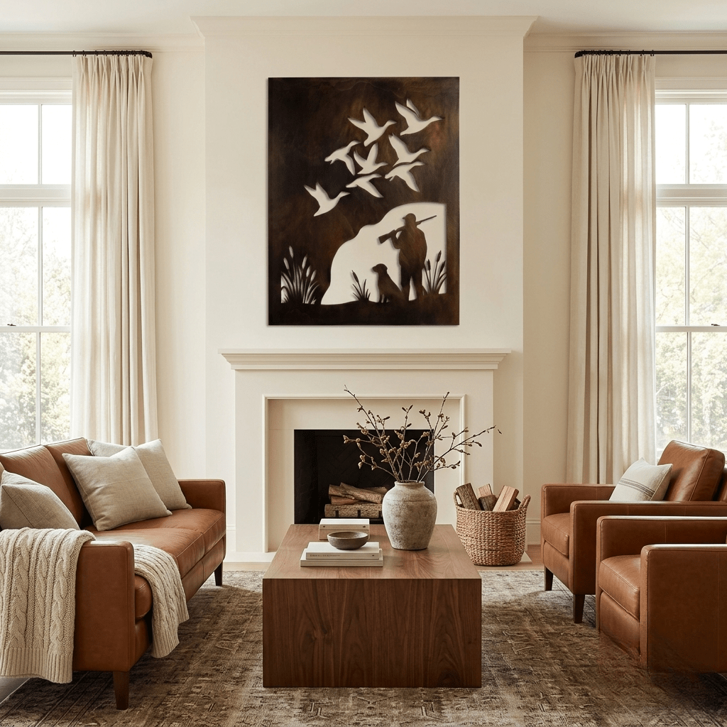 The Hunting Companion - Metal Wall Art - Umber - Anthem Classic
