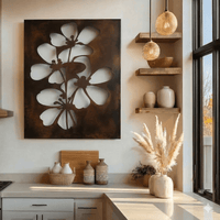 The Idaho Syringa - Metal Wall Art - Umber