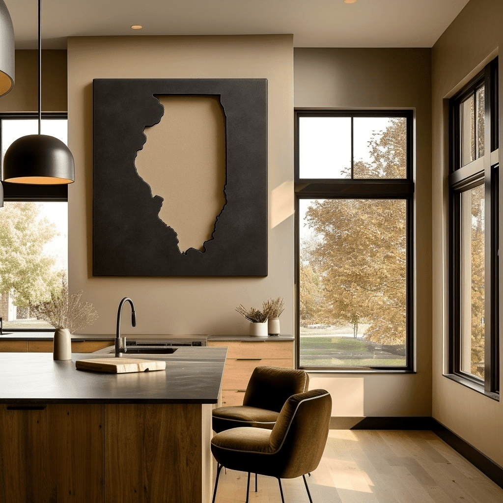 The Illinois - Metal Wall Art - Anthem Classic