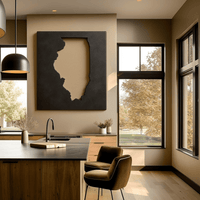 The Illinois - Metal Wall Art - Forge