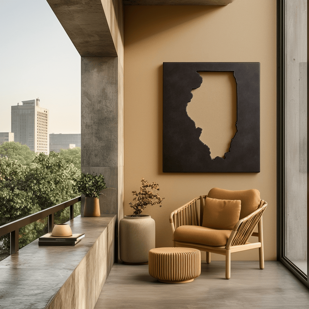The Illinois - Metal Wall Art - Anthem Classic