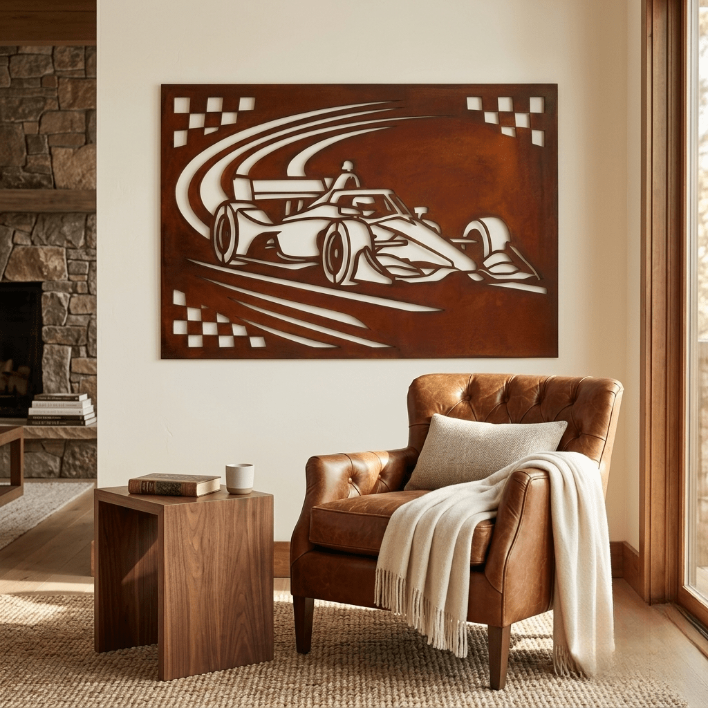 The Indy Line - Metal Wall Art - Oxide - Anthem Classic