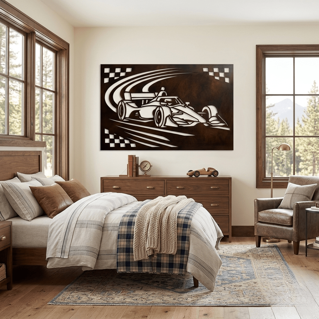 The Indy Line - Metal Wall Art - Umber - Anthem Classic