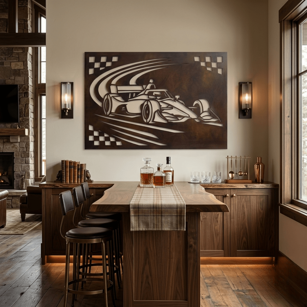 The Indy Line - Metal Wall Art - Umber - Anthem Classic