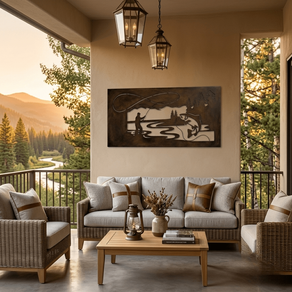 The Infinite Catch - Metal Wall Art - Umber - Anthem Classic