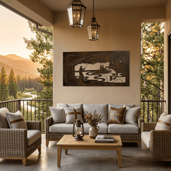 The Infinite Catch - Metal Wall Art - Umber - Anthem Classic