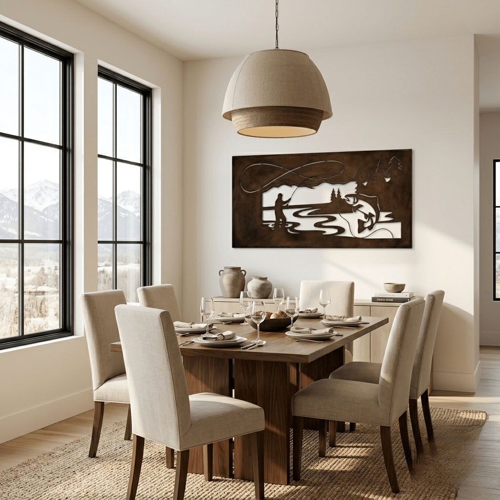 The Infinite Catch - Metal Wall Art - Umber - Anthem Classic