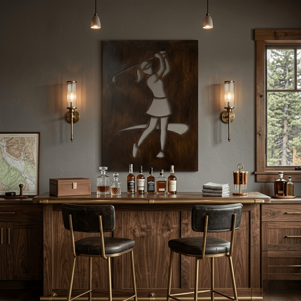 The Iron & Grace - Metal Wall Art - Umber - Anthem Classic