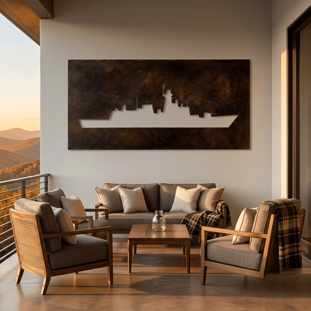 The Iron Hull - Metal Wall Art - Umber - Anthem Classic