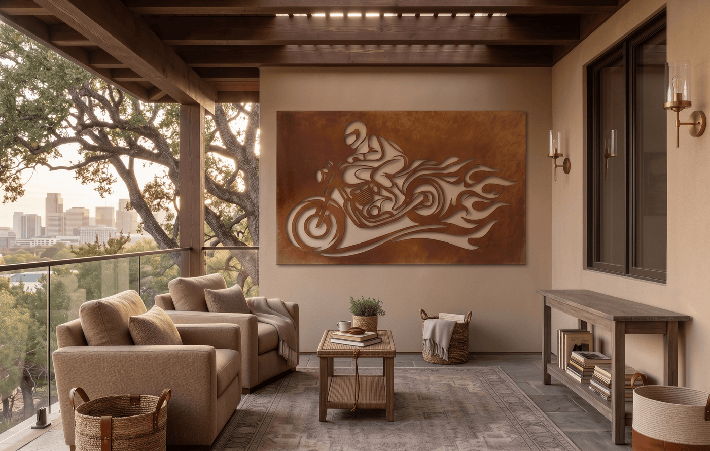 The Iron Rider - Metal Wall Art - Oxide - Anthem Classic