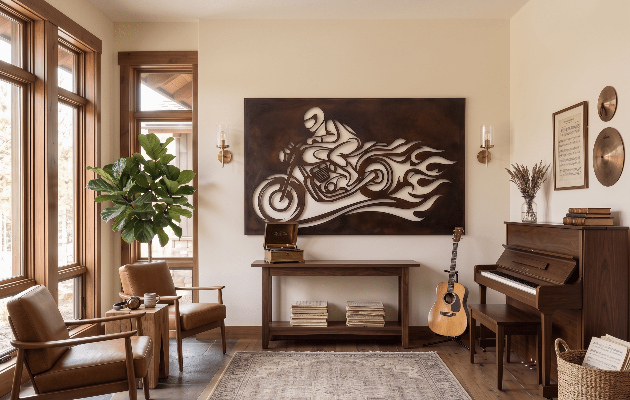 The Iron Rider - Metal Wall Art - Umber - Anthem Classic