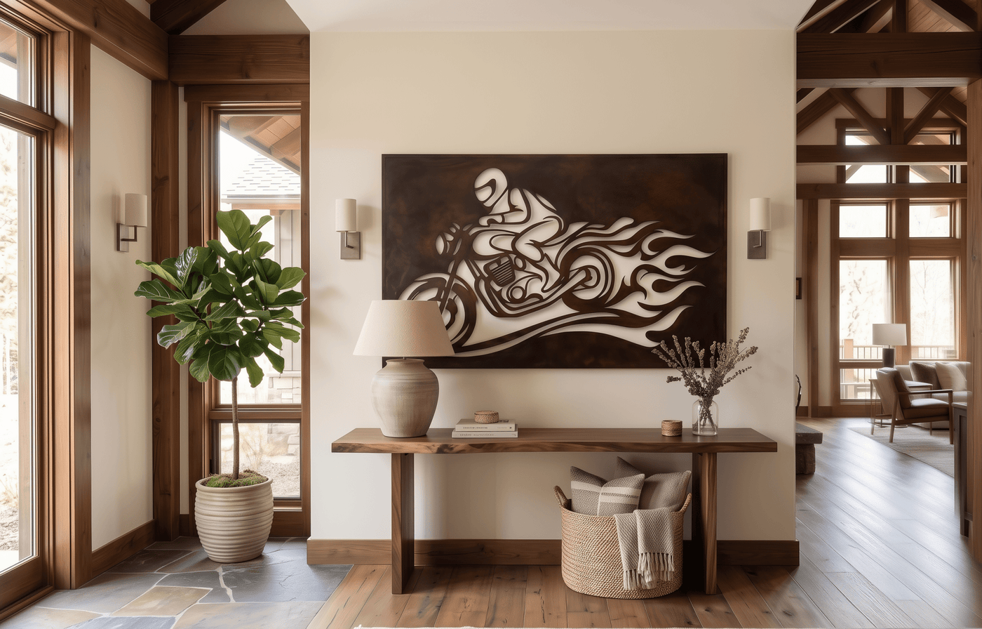 The Iron Rider - Metal Wall Art - Umber - Anthem Classic