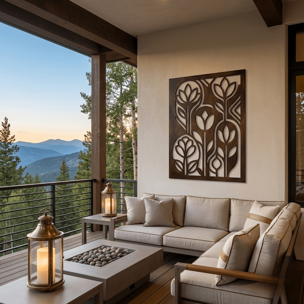 The Iron Window - Metal Wall Art - Umber - Anthem Classic