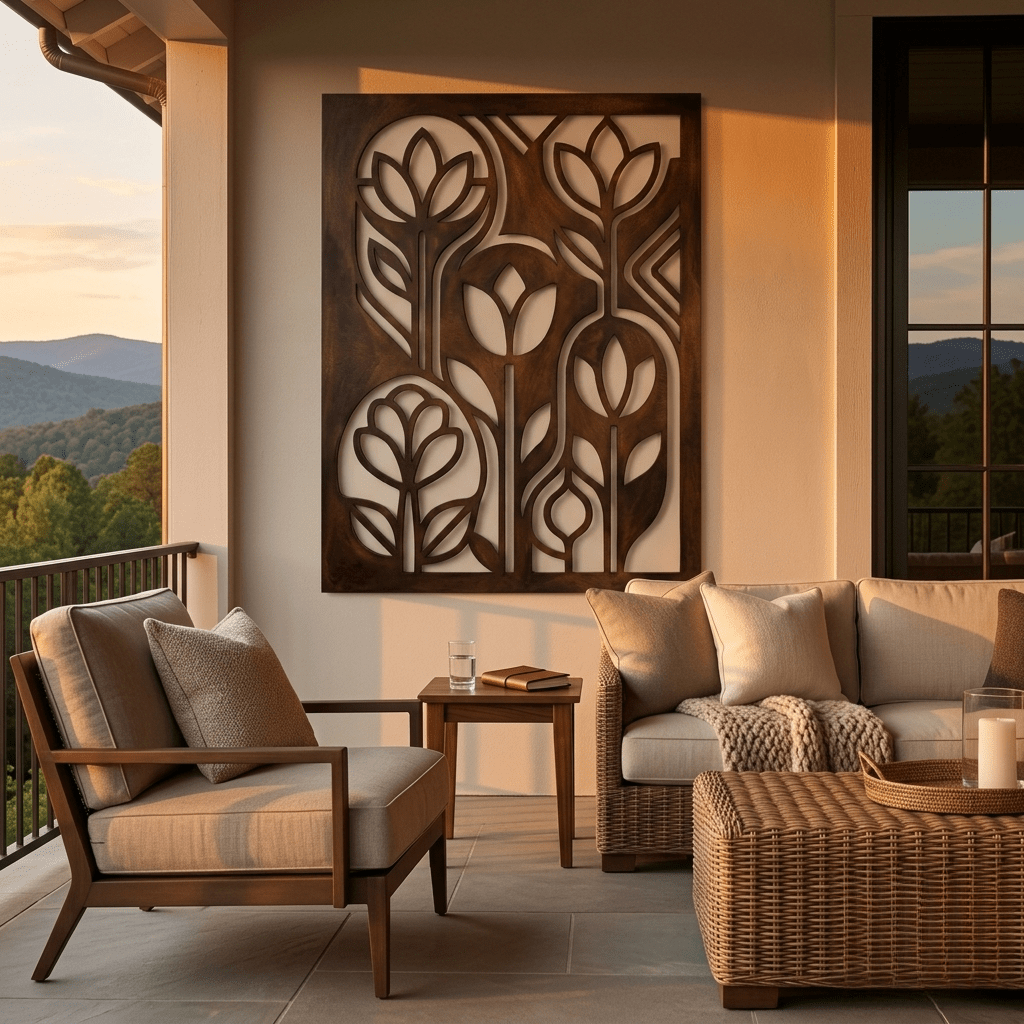 The Iron Window - Metal Wall Art - Umber - Anthem Classic