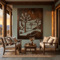 The Joshua Tree Escape - Metal Wall Art - Umber