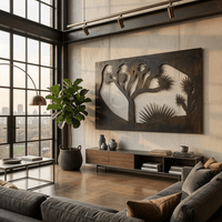 The Joshua Tree - Metal Wall Art - Umber