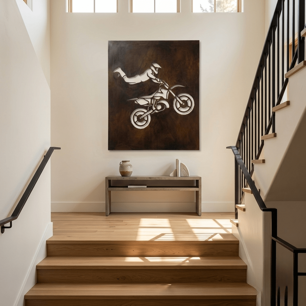 The Jump - Metal Wall Art - Umber - Anthem Classic
