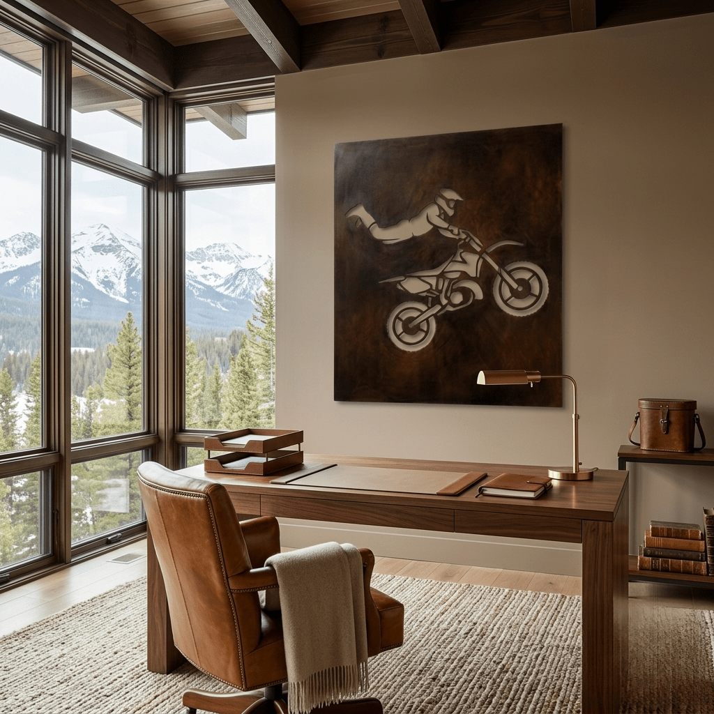 The Jump - Metal Wall Art - Umber - Anthem Classic