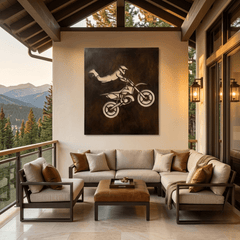 The Jump - Metal Wall Art - Umber - Anthem Classic