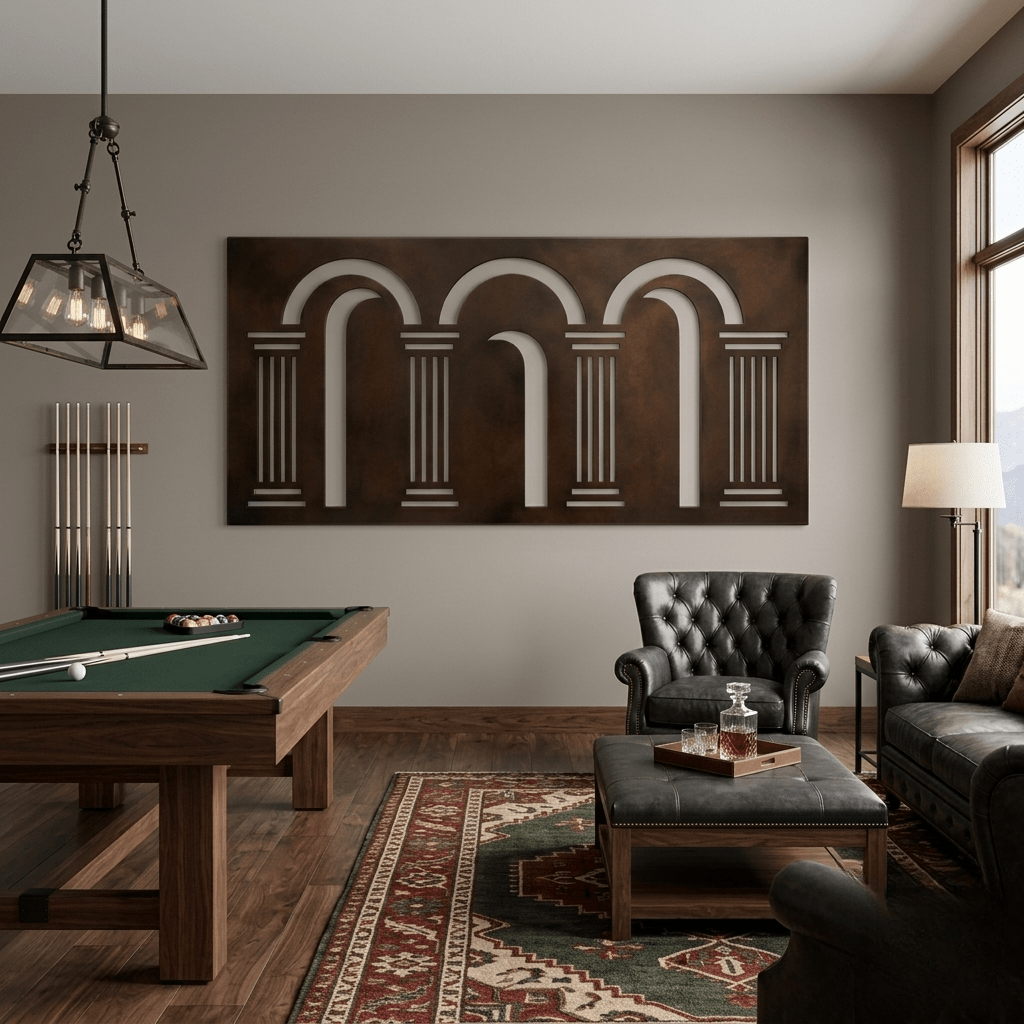 The Keystone - Metal Wall Art - Umber - Anthem Classic