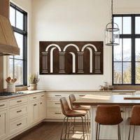 The Keystone - Metal Wall Art - Umber