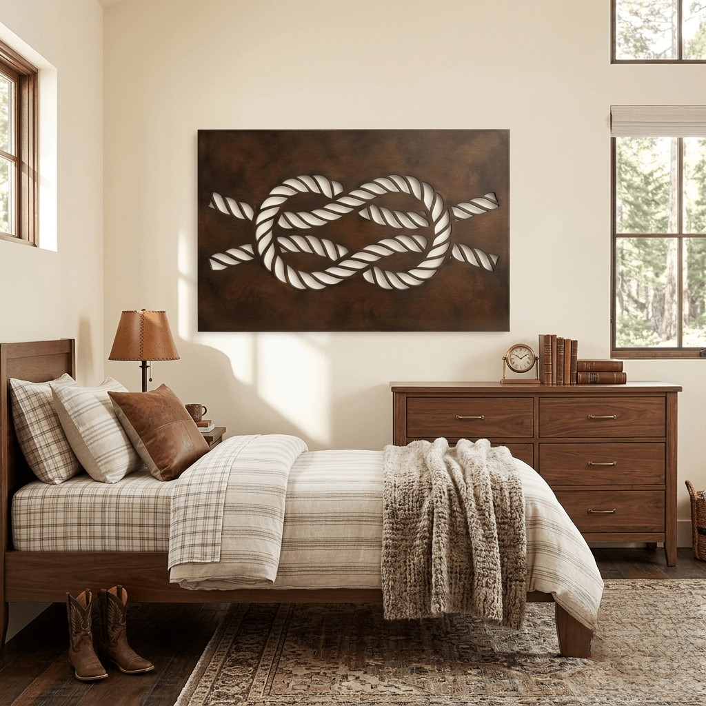 The Knot - Metal Wall Art - Umber - Anthem Classic
