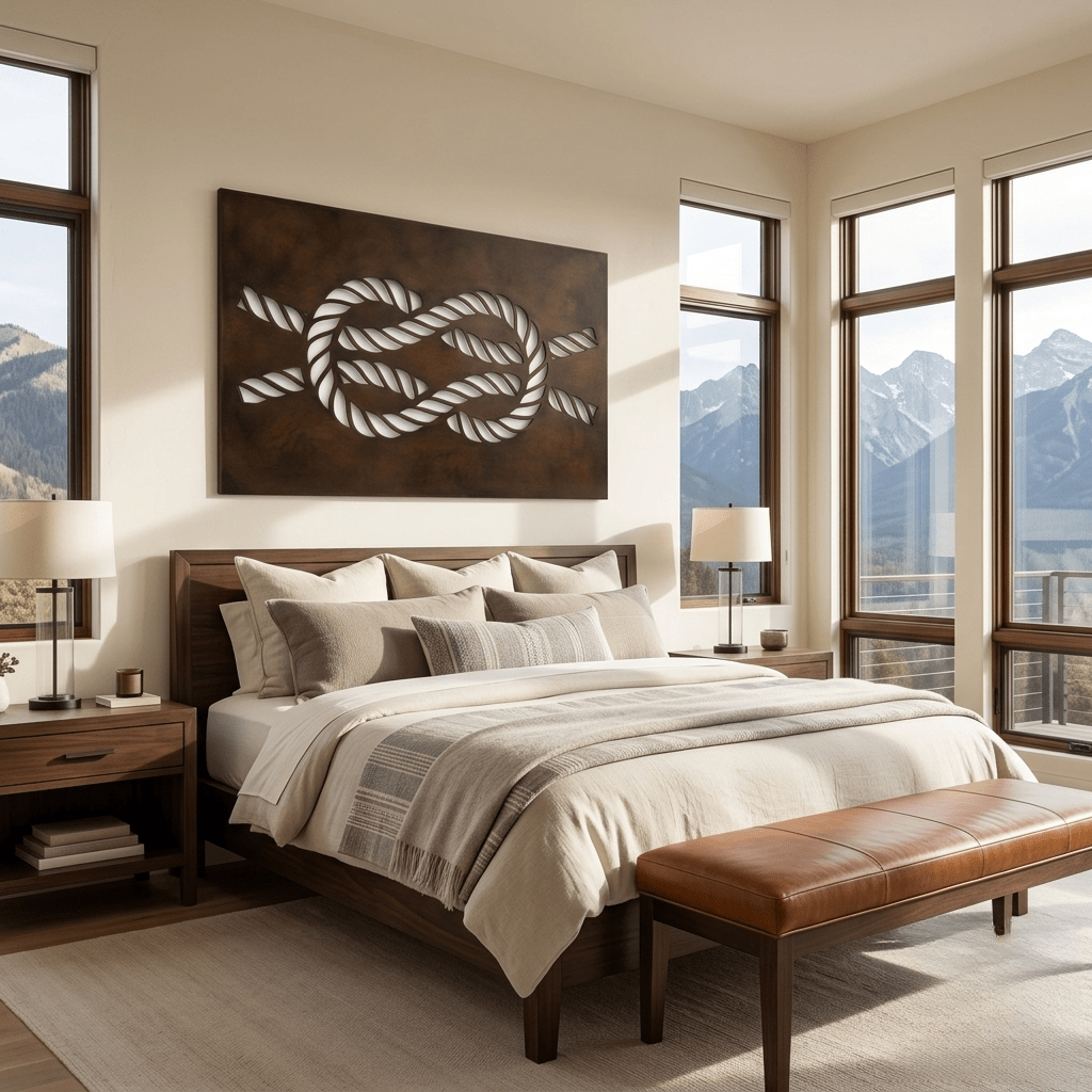 The Knot - Metal Wall Art - Umber - Anthem Classic