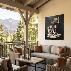 The Laced Up Boots - Metal Wall Art - Forge - Anthem Classic