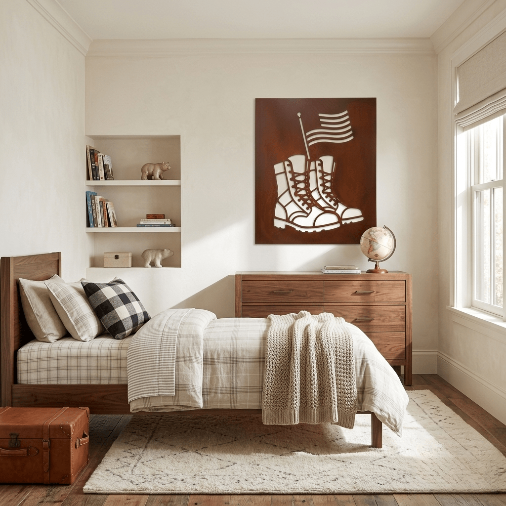 The Laced Up Boots - Metal Wall Art - Oxide - Anthem Classic