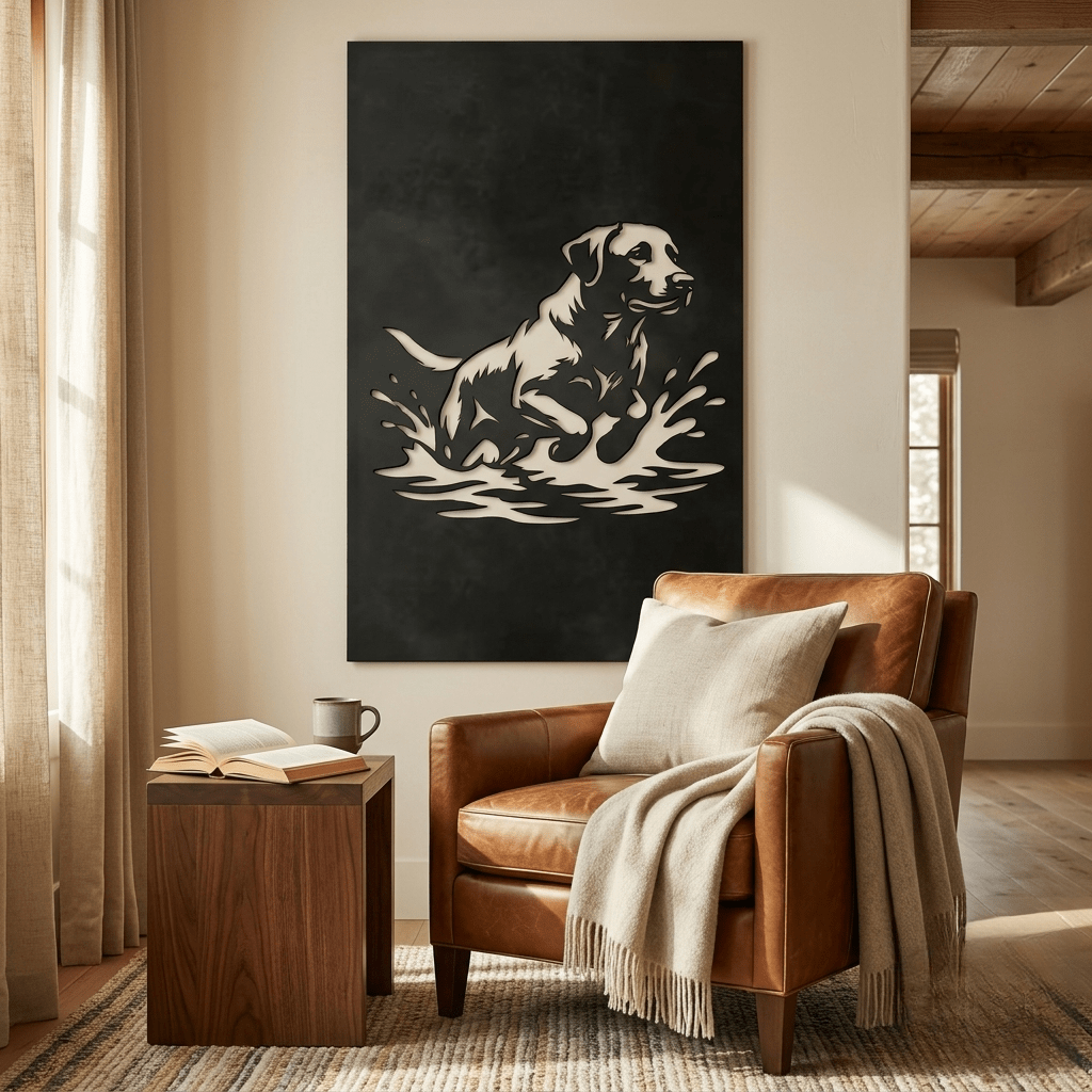 The Lake Dog - Metal Wall Art - Forge - Anthem Classic