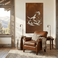 The Lake Dog - Metal Wall Art - Oxide