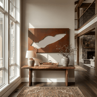The Lake Erie - Metal Wall Art - Oxide