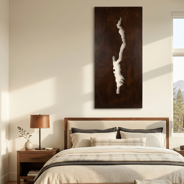 The Lake Geroge - Metal Wall Art - Umber - Anthem Classic