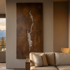 The Lake Geroge - Metal Wall Art - Umber - Anthem Classic