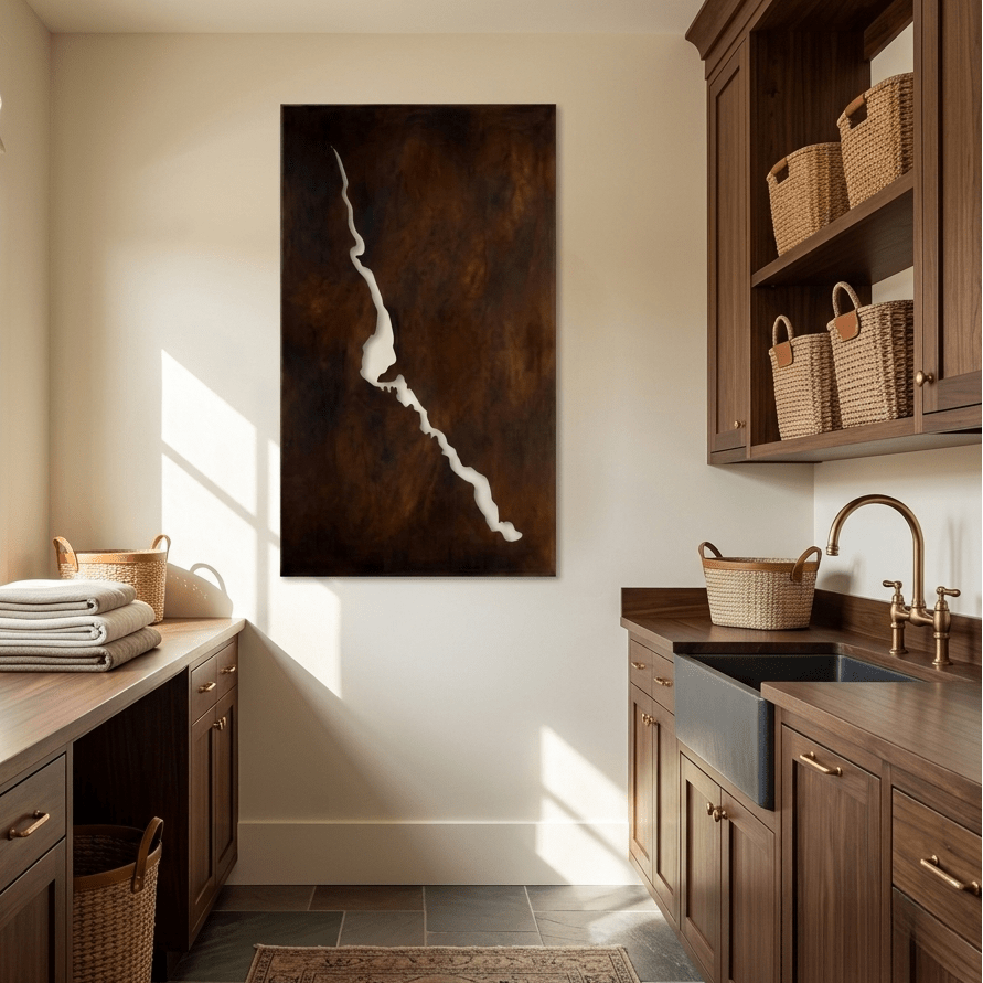 The Lake Havasu - Metal Wall Art - Umber - Anthem Classic