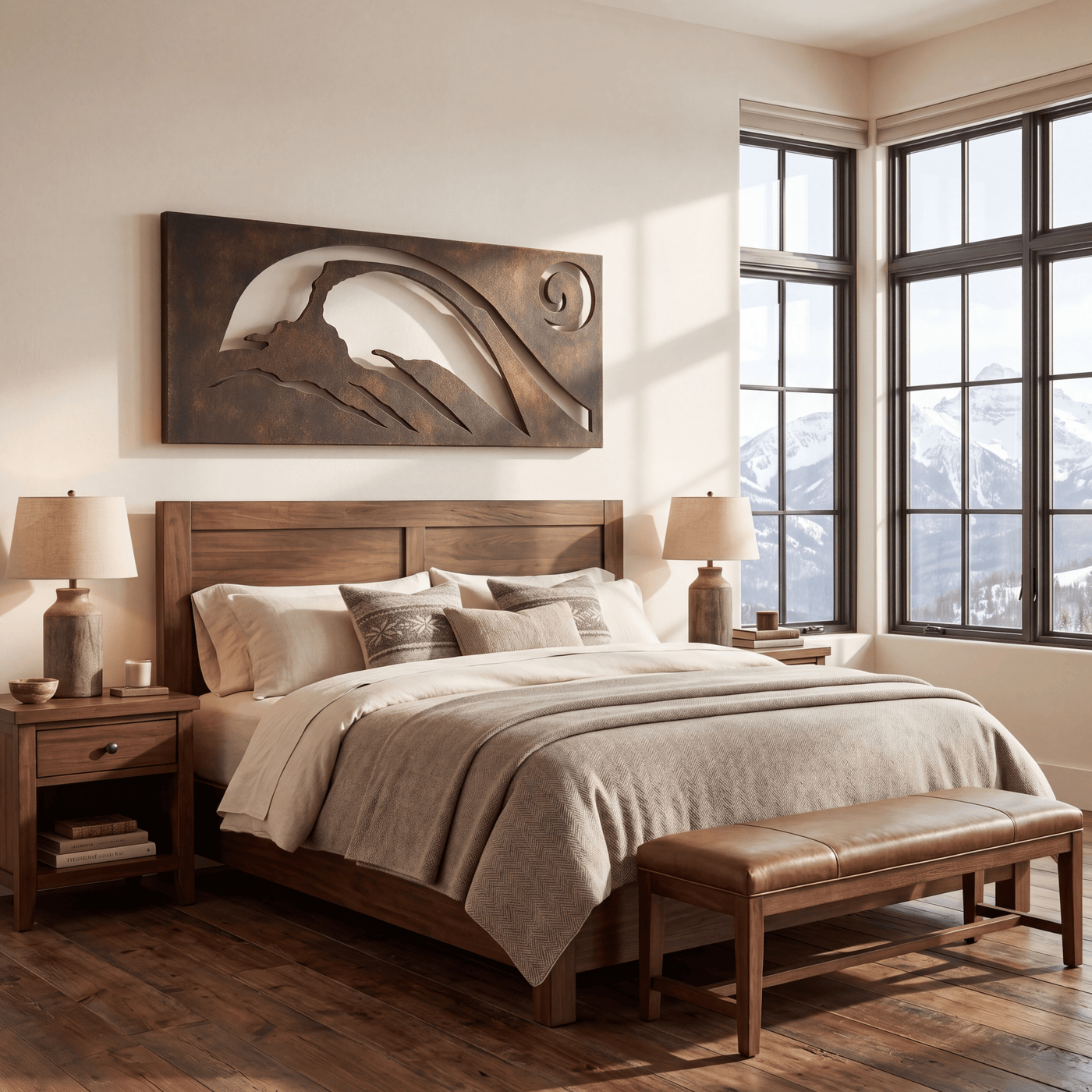 The Landscape Arch - Metal Wall Art - Umber - Anthem Classic
