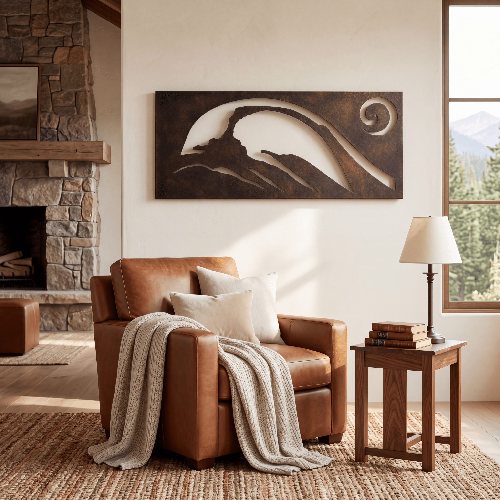 The Landscape Arch - Metal Wall Art - Umber - Anthem Classic
