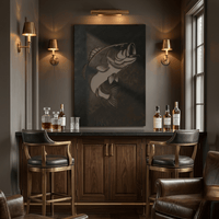 The Largemouth Bass - Metal Wall Art - Forge