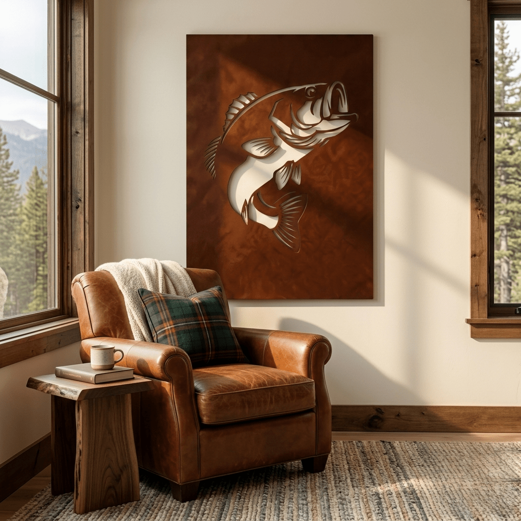 The Largemouth Bass - Metal Wall Art - Oxide - Anthem Classic
