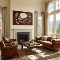 The Laurel - Metal Wall Art - Oxide