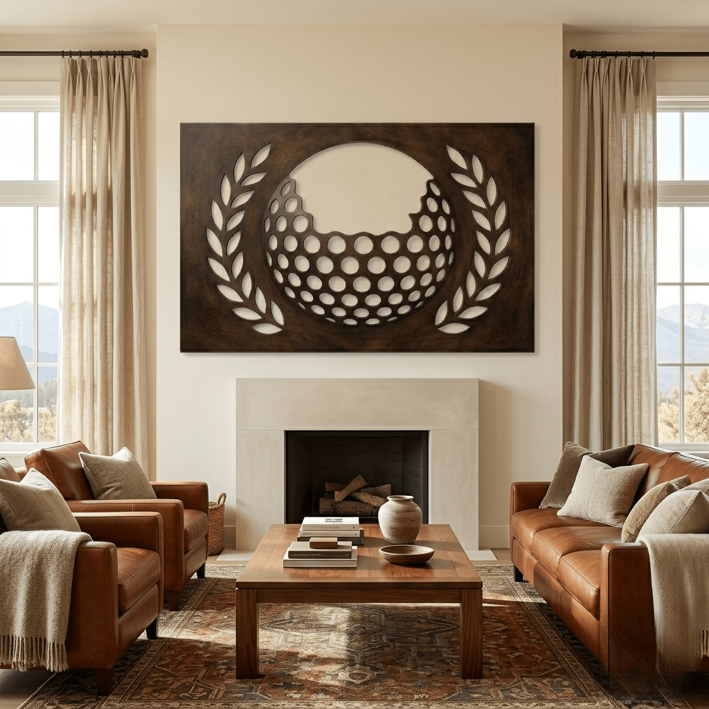 The Laurel - Metal Wall Art - Umber - Anthem Classic