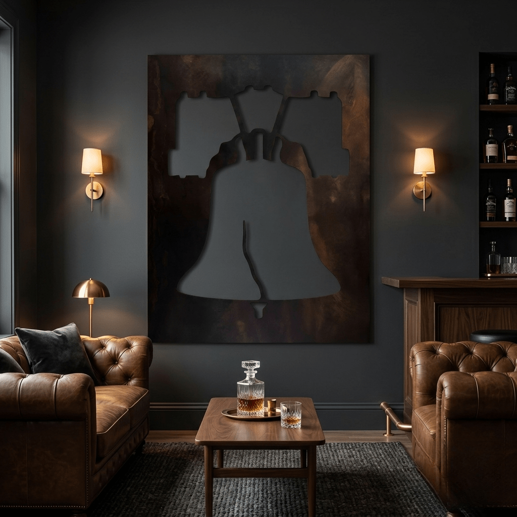The Liberty Bell - Metal Wall Art - Umber - Anthem Classic