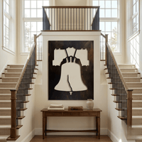 The Liberty Bell - Metal Wall Art - Umber