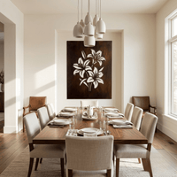 The Lilies - Metal Wall Art - Umber