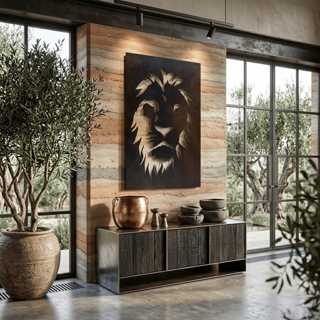 The Lion - Metal Wall Art - Umber – Anthem Classic