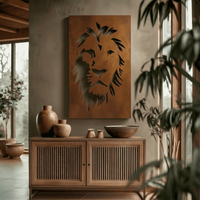 The Lion - Metal Wall Art - Oxide