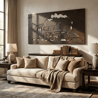 The Locomotive - Metal Wall Art - Umber